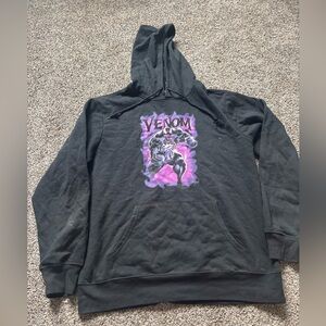 Marvel Venom Black and Purple Hoodie size large preowned
